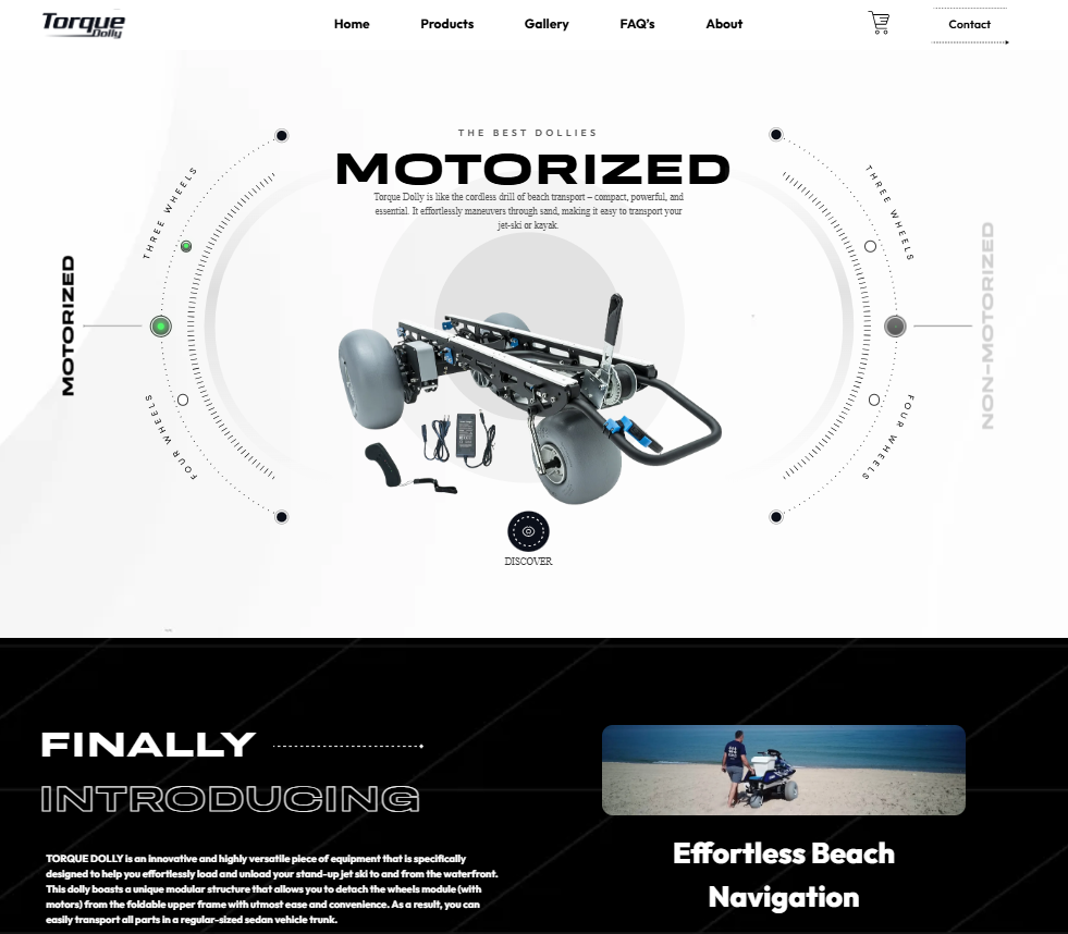 Enstacked’s Website Makeover Services for Torque Dolly