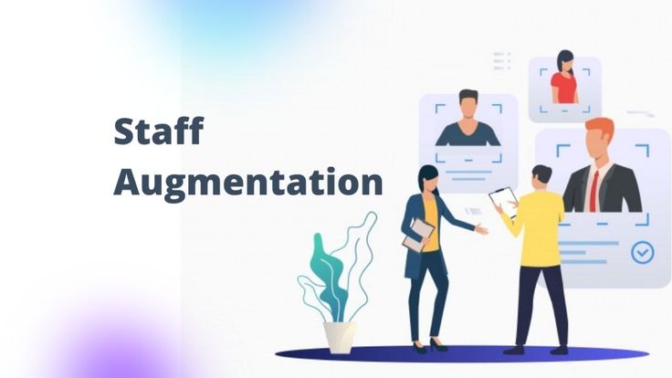 Visual representation of staff augmentation for hiring remote tech professionals